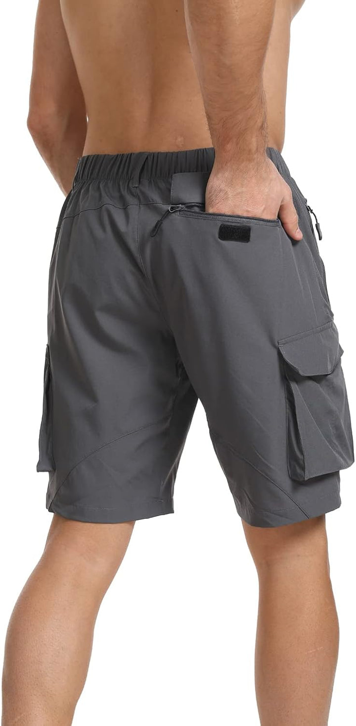 Tansozer Kurze Hosen Herren Sommer Schnelltrocknend Wanderhose Kurz Stretch Cargo Bermuda Sporthose