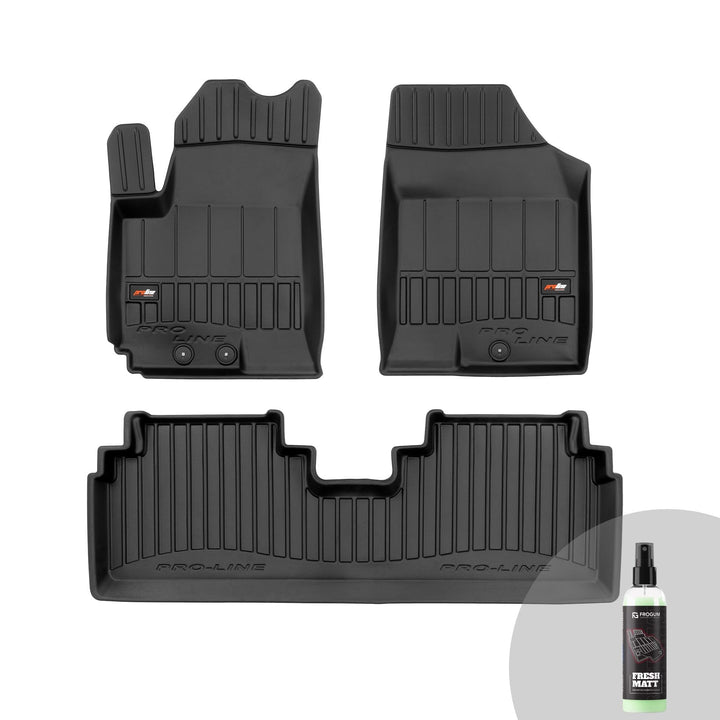 FROGUM ProLine 3D Gummimatten Exklusiven Auto Fussmatten Autofussmatten für Hyundai ix20 2010-2019,