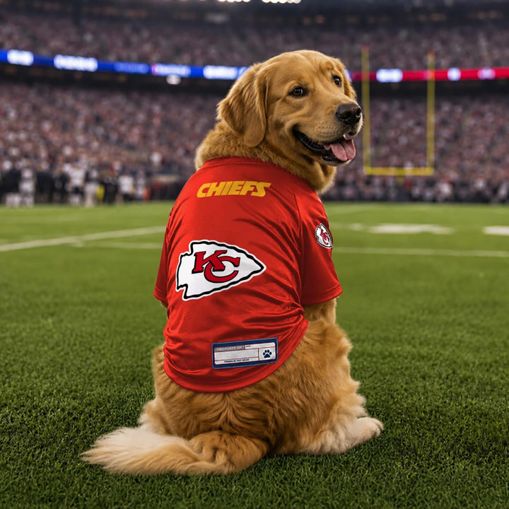 Littlearth NFL Kansas City Chiefs Stretch-Haustier-Trikot, Team-Farbe, Grösse XS Kansas City Chiefs