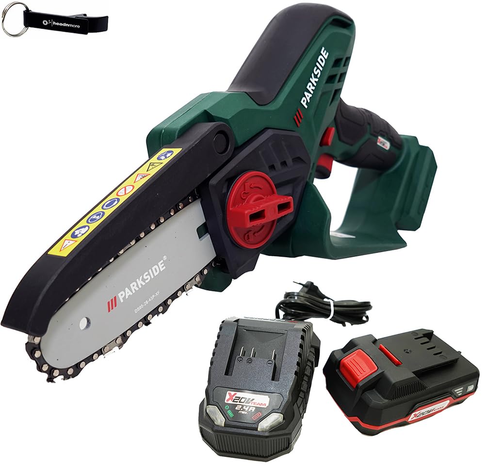 HEADNMORE® Bundle - PARKSIDE® 20V Akku Gehölzschneider PAGHS 20 + HEADNMORE® Schlüsselanhänger (1x2A