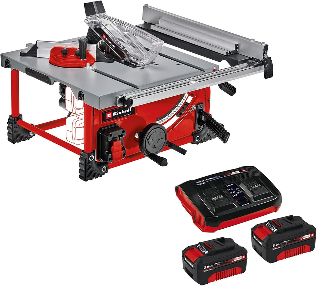 Einhell Akku-Tischkreissäge TE-TS 36/210 Li Power X-Change (36 V, Li-Ion, Ø210 x Ø30 mm Sägeblatt, 3