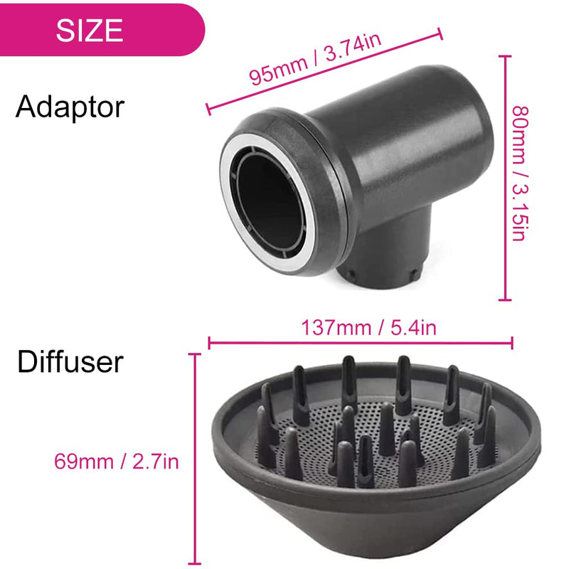 Fixbetter Diffusor und Adapter für Dyson für Airwrap Styler HS01 HS05 Zubehör, Verwandeln Sie es in