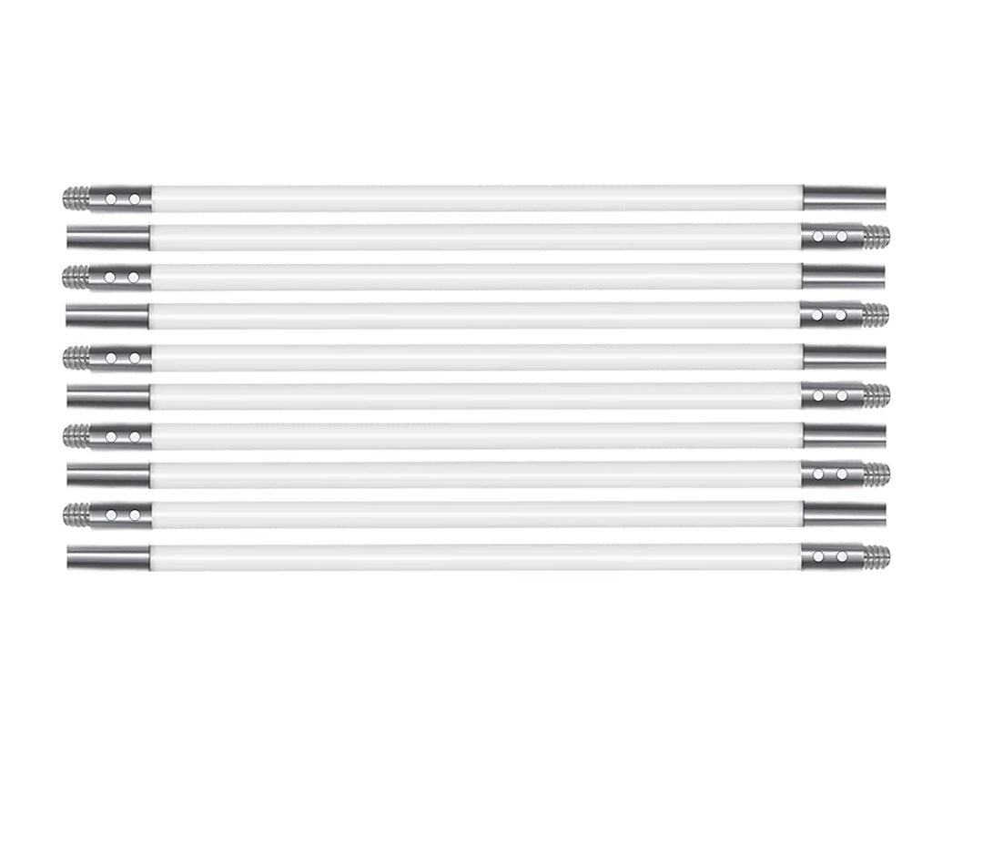 Nylon Stangen 400 cm, 10 Flexible 410 mm Stange,Können bis zu 400 cm Reichen 41cm length 10 Stangen,