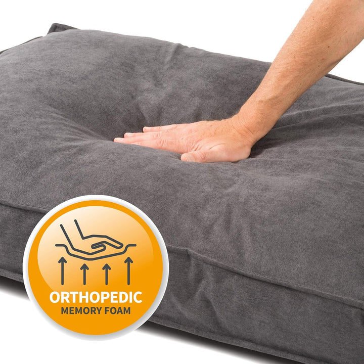 JAMAXX Premium Hundekissen Orthopädisch Weich Memory Foam, Waschbar, Nässeschutz Wasserabweisend - D