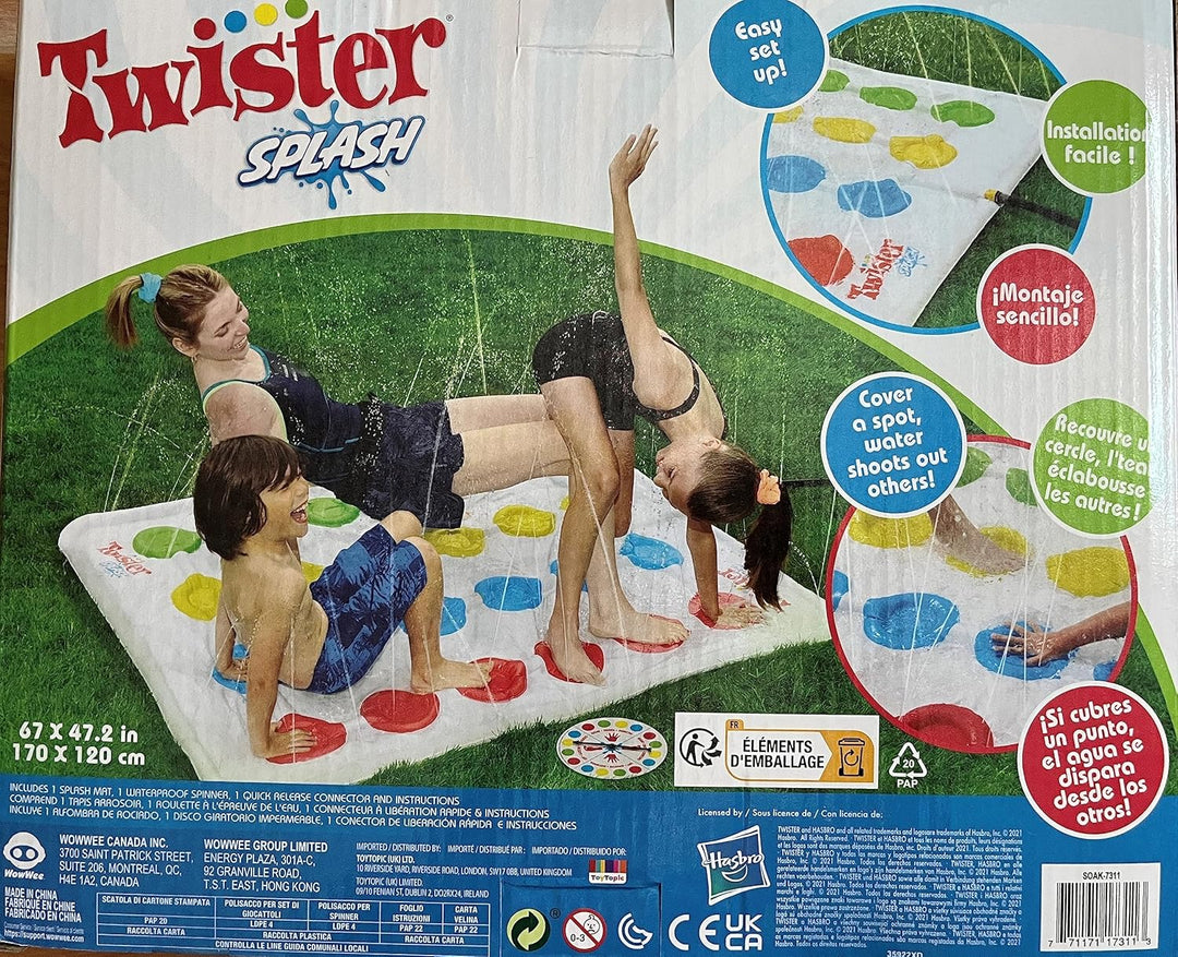 Twister Splash | Hasbro Twister Sprinklermatte Outdoor Spiel