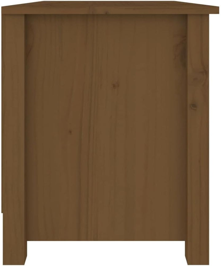 FIRBNUS Schuhbank Honigbraun 70x38x45,5 cm Massivholz Kiefer Schuhaufbewahrung Schuhorganizer Schuhs