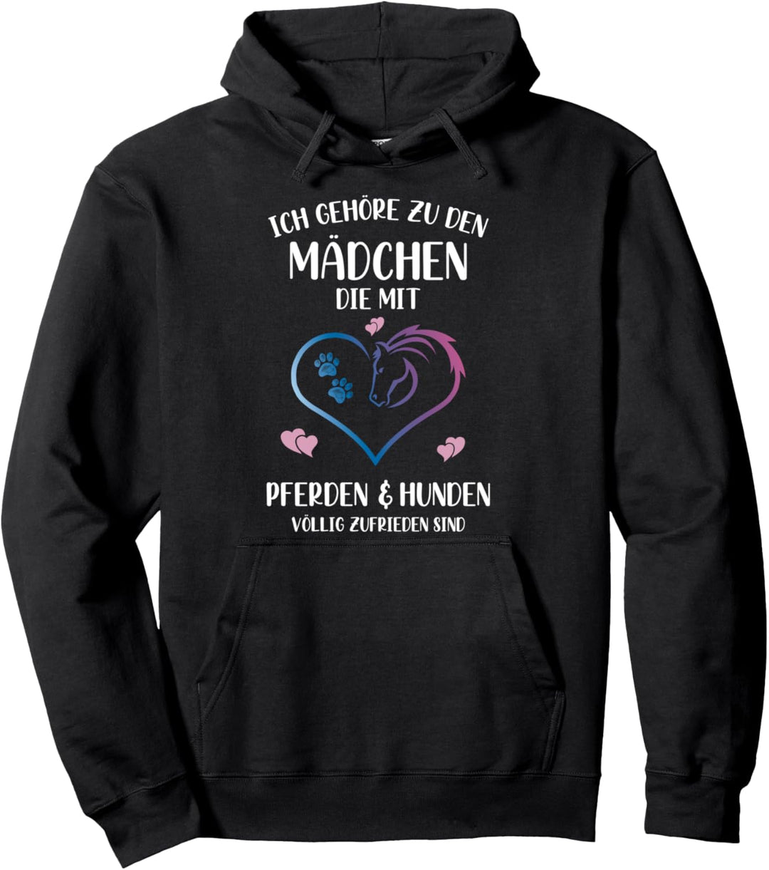 Ich Gehöre Zu Den Mädchen Hunde Und Pferde Reiter Spruch Pullover Hoodie