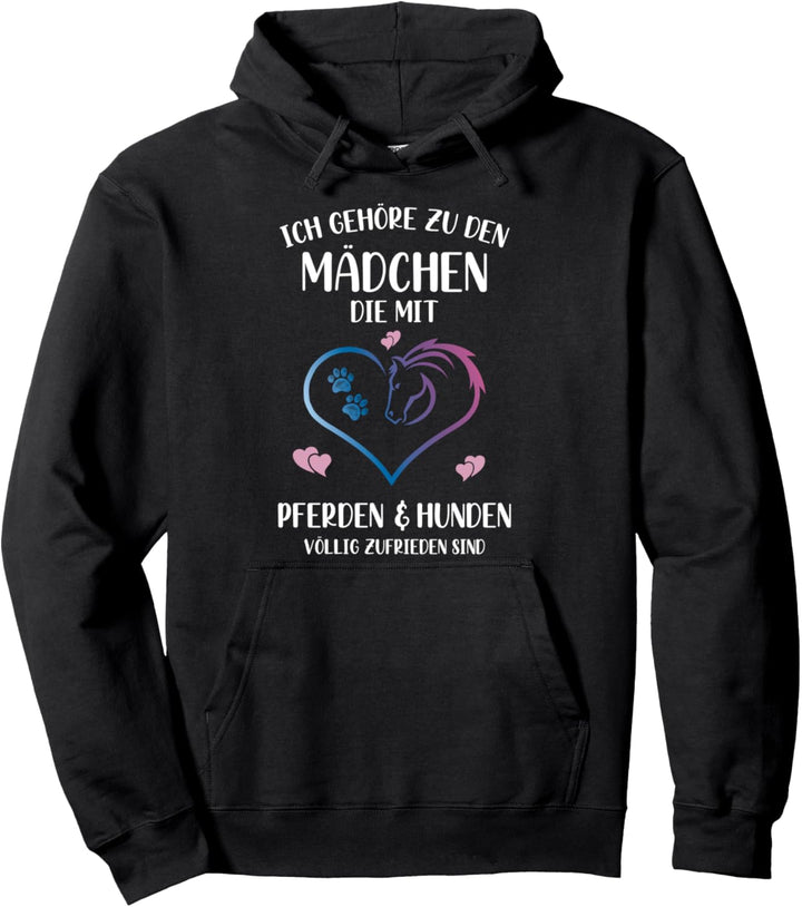 Ich Gehöre Zu Den Mädchen Hunde Und Pferde Reiter Spruch Pullover Hoodie