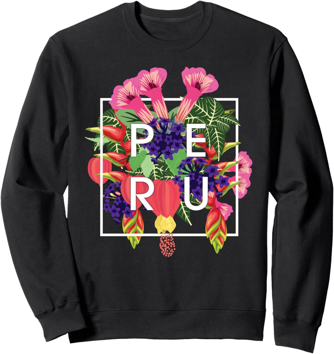 Blumen der Peruanischen Kunst - Peruanischer Stolz Sweatshirt