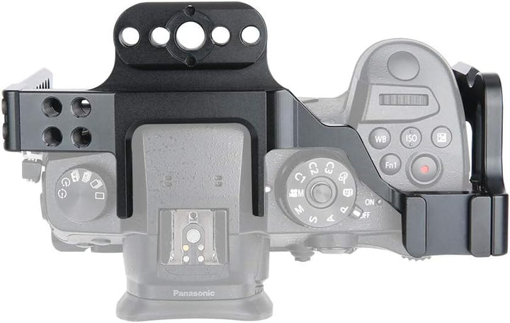 [Update Version] NICEYRIG GH5S GH5 Kamera Käfig cage mit Cold Shoe NATO Schiene für Panasonic Lumix