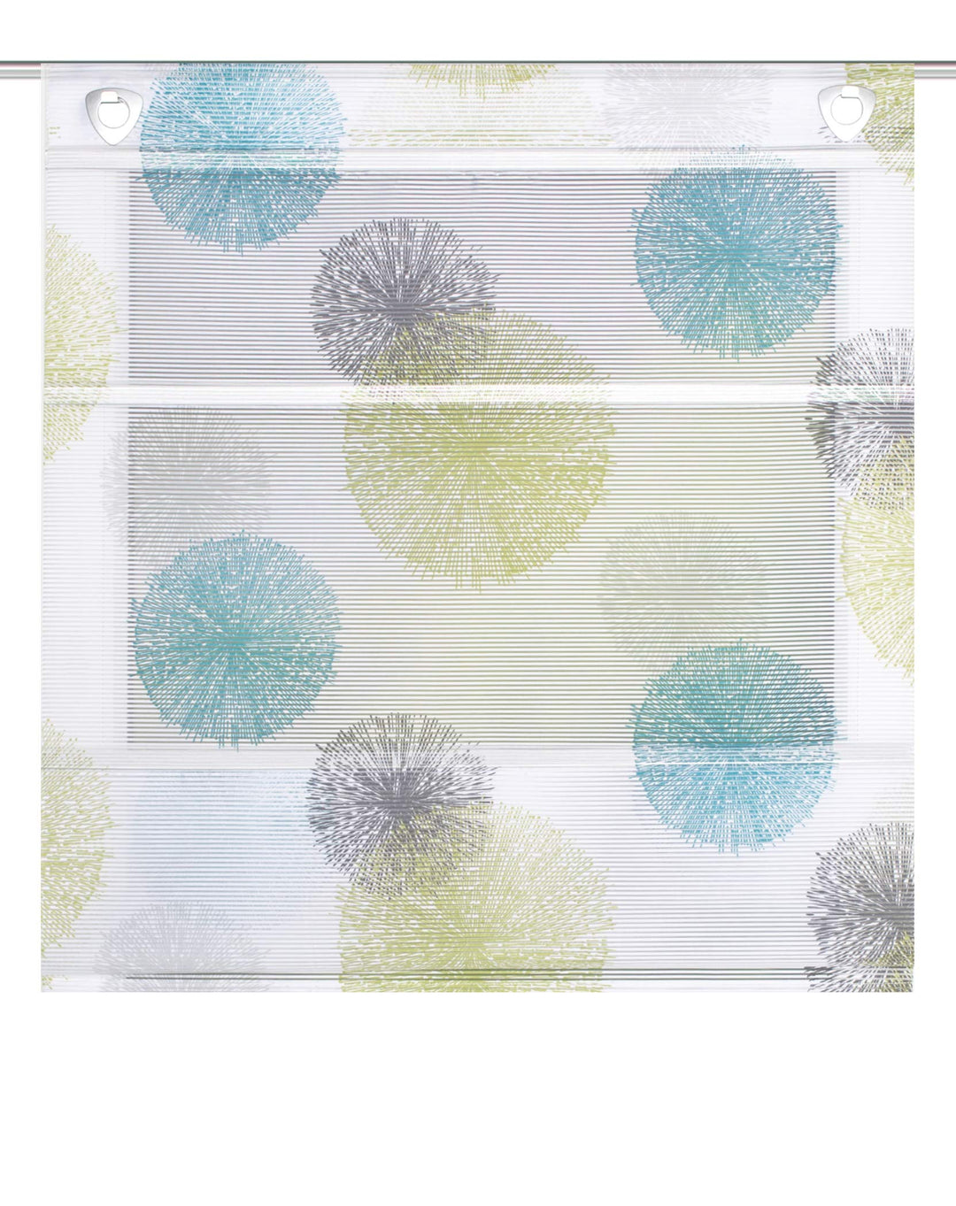 Home fashion MAGNETROLLO BAMBUSOPTIK Rawlins, Polyester, BLAU GRÜN, 130 X 80 cm 130 X 80 CM Blau Grü