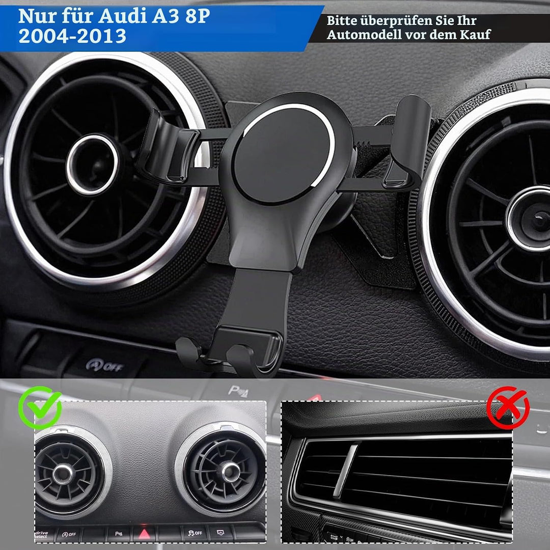 Handyhalterung Auto, Car Phone Holder, Holder Phone Mount Verstellbarer Blickwinkel, 360° Drehbar KF