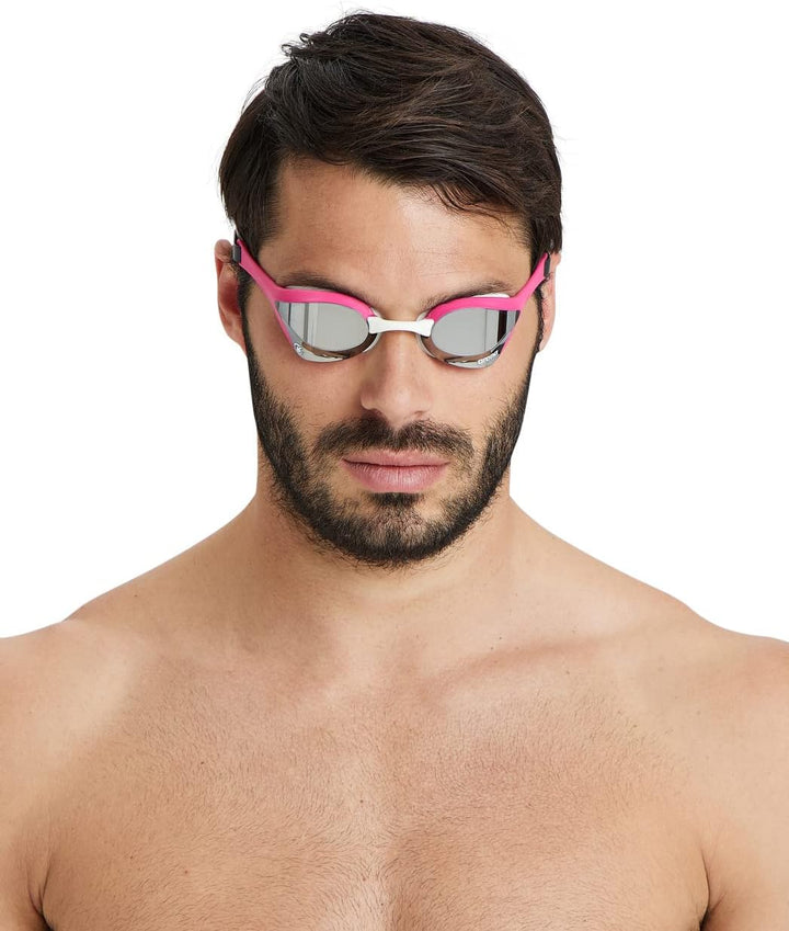 Arena Cobra Schwimmbrillen Silver-Red_Wine Einheitsgrösse