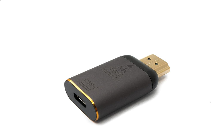 System-S USB4 Adapter Typ C Stecker zu HDMI 2.1 Buchse 40 Gbit/s USB 4.0 Kabel in Grau