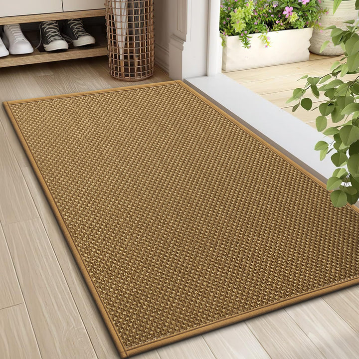 LEKEEPGO Fussmatte Innen 60 x 90 cm, rutschfest Fussmatte, waschbar Schmutzfangmatte, Dünn Türmatte