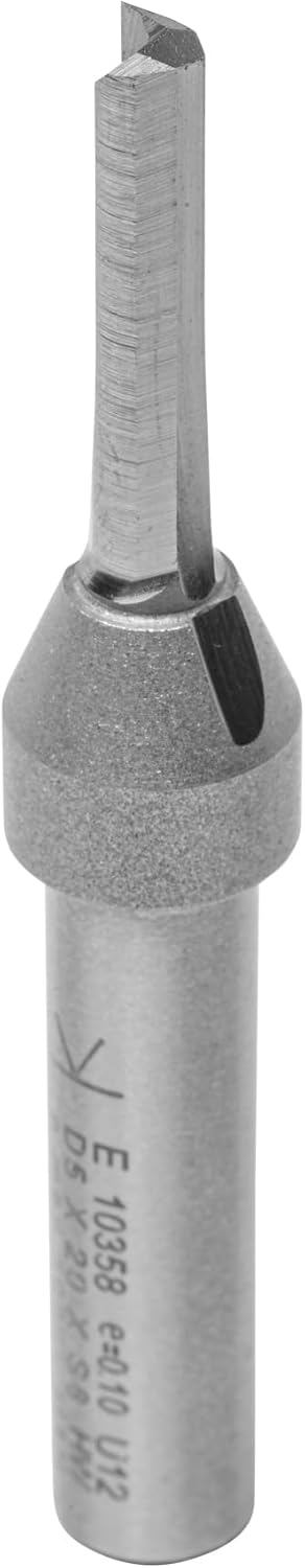 ENT 10358 Nutfräser VHW, Schaft (S) 8 mm, Durchmesser (D) 5 mm, NL 20 mm, SL 32 mm, GL 65 mm, mit Vo