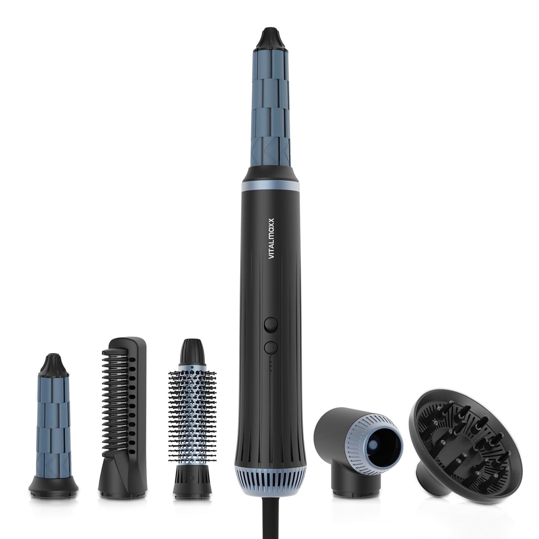 VITALmaxx Air Curler Plus 6-in-1 | Innovative Luftstrom-Technik | Multi-Styler mit Lockendreher, Haa