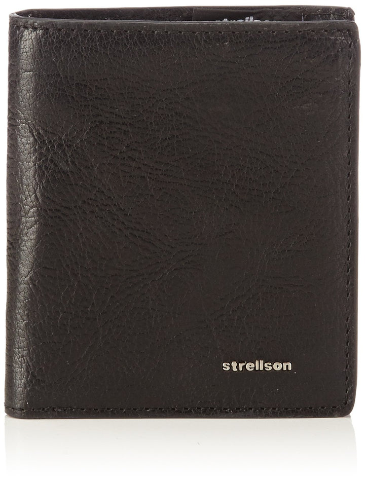Strellson Herren Geldbeutel Jefferson Brieftasche aus Leder Schwarz (Black 900), Schwarz (Black 900)