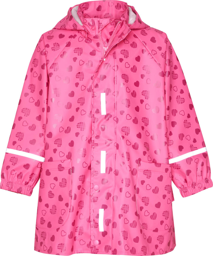 Playshoes Unisex Kinder Regenjacke Wind-und wasserdicht Regenmantel Regenbekleidung 86 Herzchen, 86