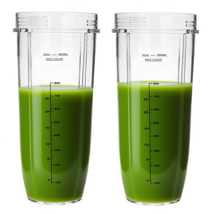Yur1help 950ml Entsafter Becher Ersatzteile Kompatibel mit Nutri Ninja Auto-iQ Mixer, Tassen Zubehör