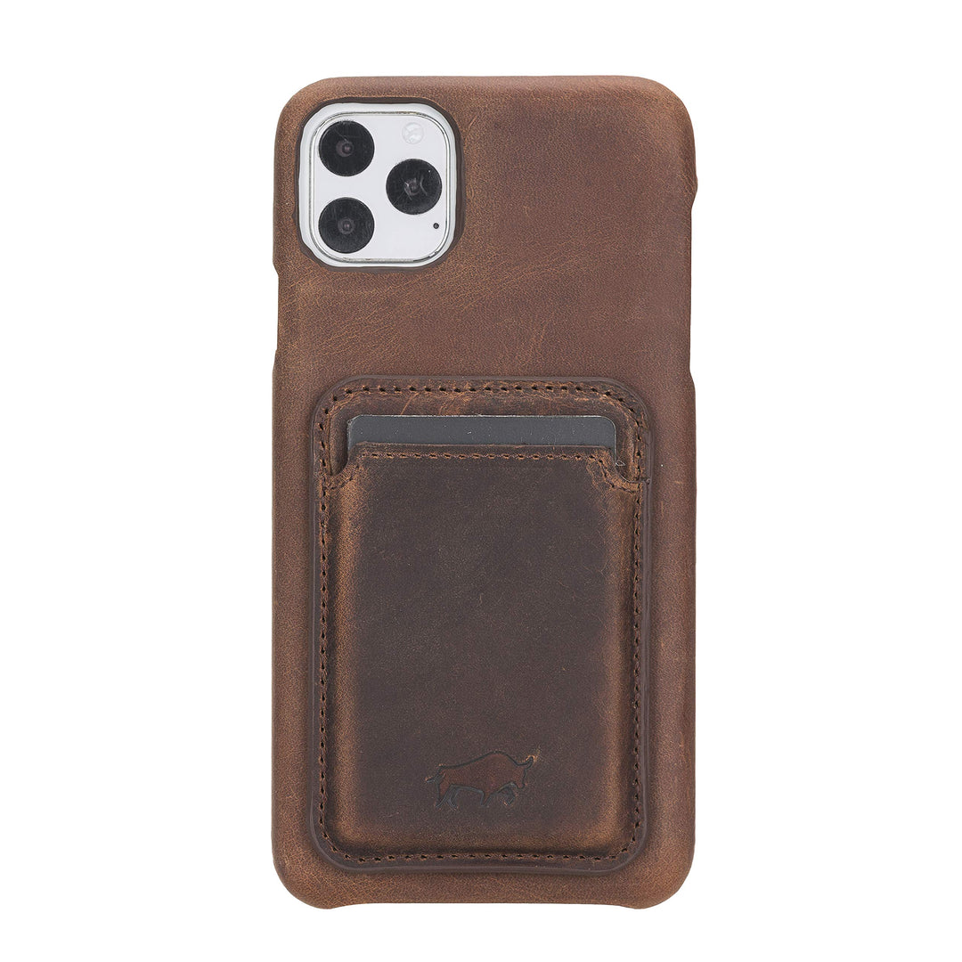Solo Pelle Lederhülle + magnetische Geldbörse für das iPhone 12 Mini in 5.4 Zoll Stanford Case Leder