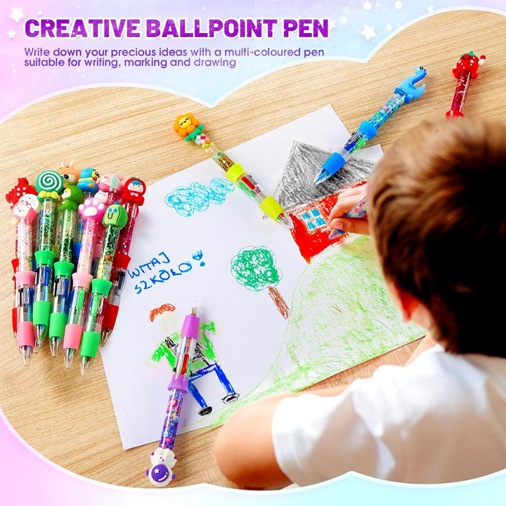 Stifte Selber Machen Set Kinder, 20 Stück DIY Personalisierte Stifte Bastelset Kinder mit 4 Farben u