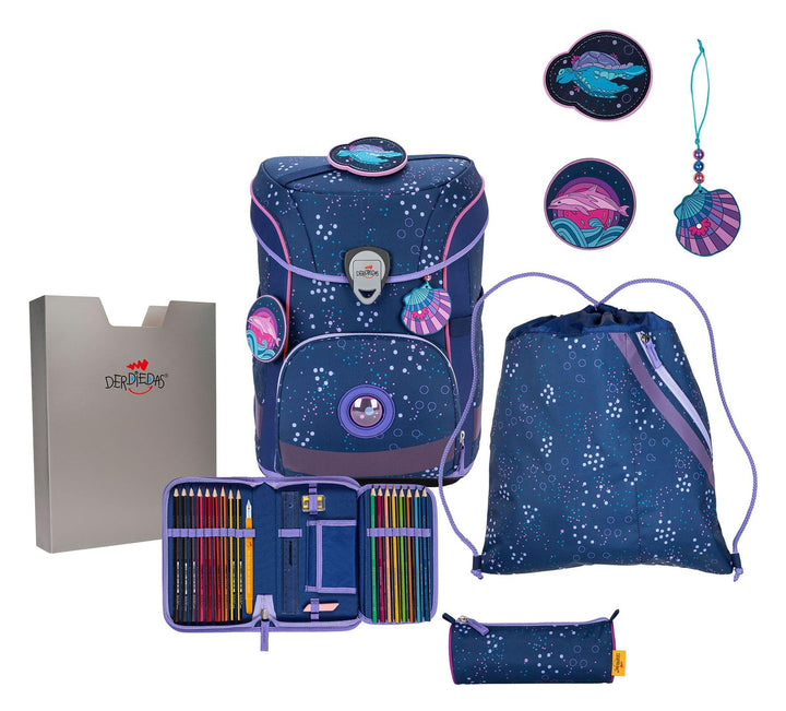 DerDieDas Schulranzen Set 5-TLG. Ergoflex Easy Deep Ocean 2023