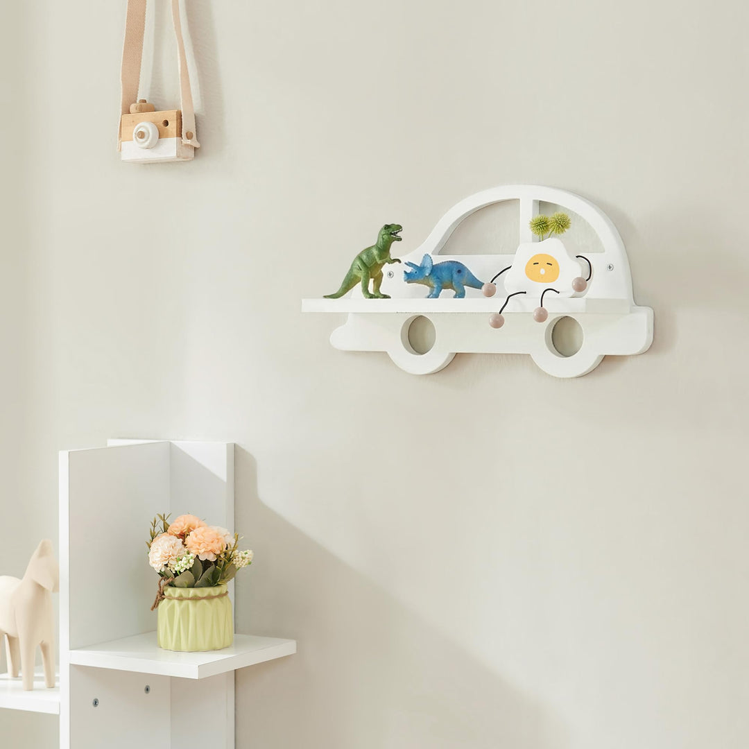 [en.casa] Kinder-Wandregal Skanderborg bis 2 kg pro Regal Wandboard für Kinderzimmer Hängeregal Kind