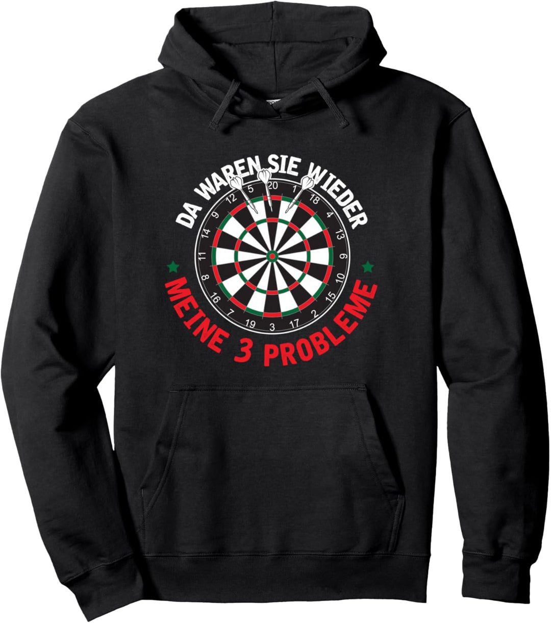 Lustiges Dart Dartscheibe Dartpfeil Darten Pullover Hoodie