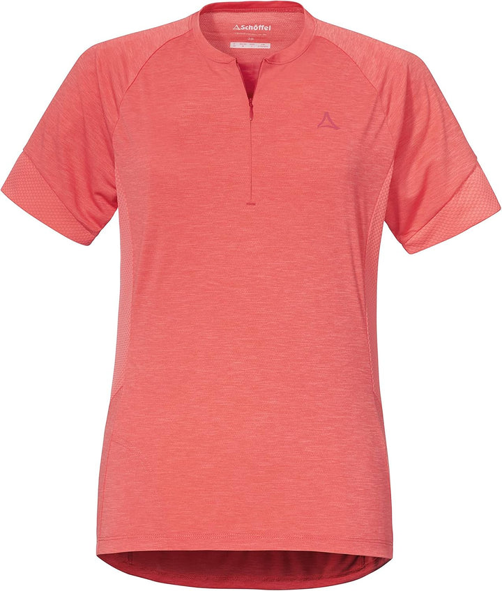 Schöffel Damen Shirt Auvergne L, geruchshemmendes Radtrikot, schnell trocknendes Funktionsshirt mit