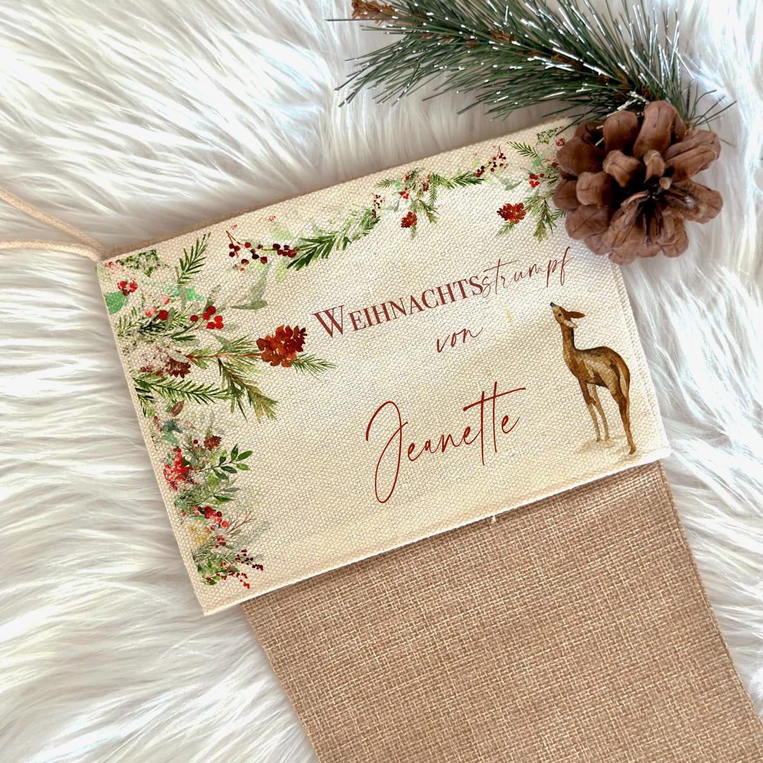 Manufaktur Liebevoll I Nikolausstrumpf Nikolausstiefel personalisiert Kinder Erwachsene Weihnachtsst