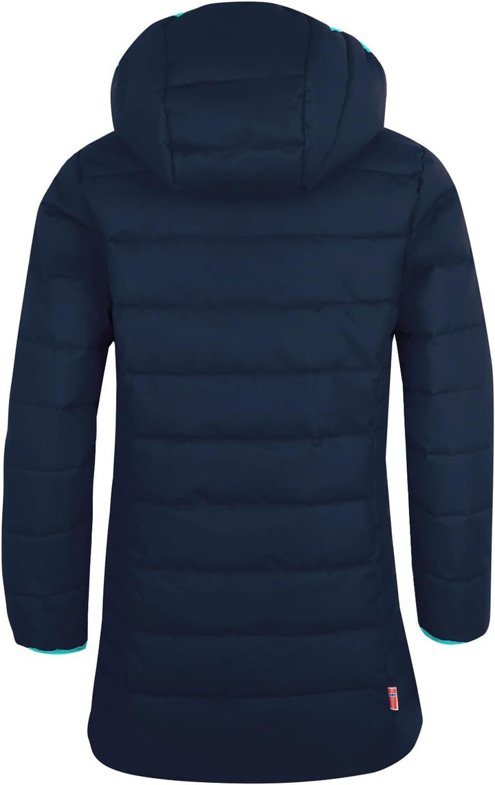 Trollkids Mädchen Wintermantel Winterjacke Stanavanger 92 Marineblau/Minze, 92 Marineblau/Minze