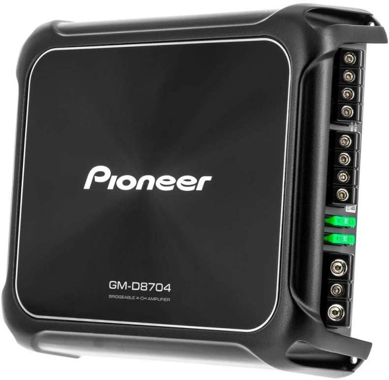 Pioneer GM-D8704 4-Kanal Class-D Verstärker (1.200 W), Variabler TPF & HPF, Sensor für Lautsprechere