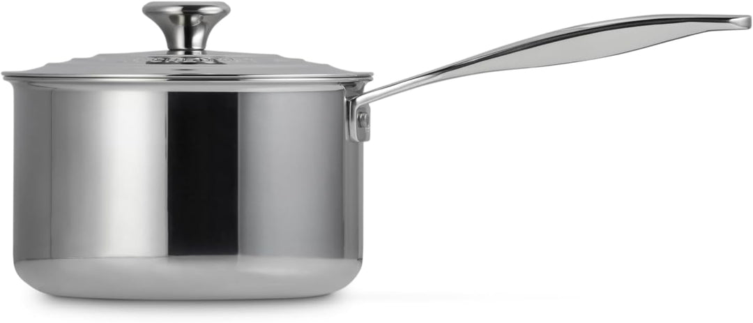 3-Ply SS 18cm Saucepan with Lid and HH 18 cm, 18 cm