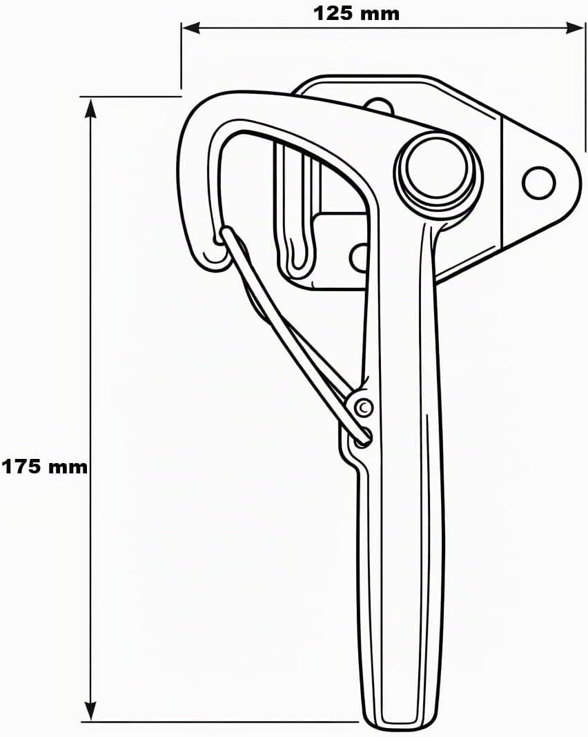 HGW Bordwandverschluss Anhänger Set Grösse 1 – inkl. Einfallösen &amp; Gegenhalter – robuster Verschluss