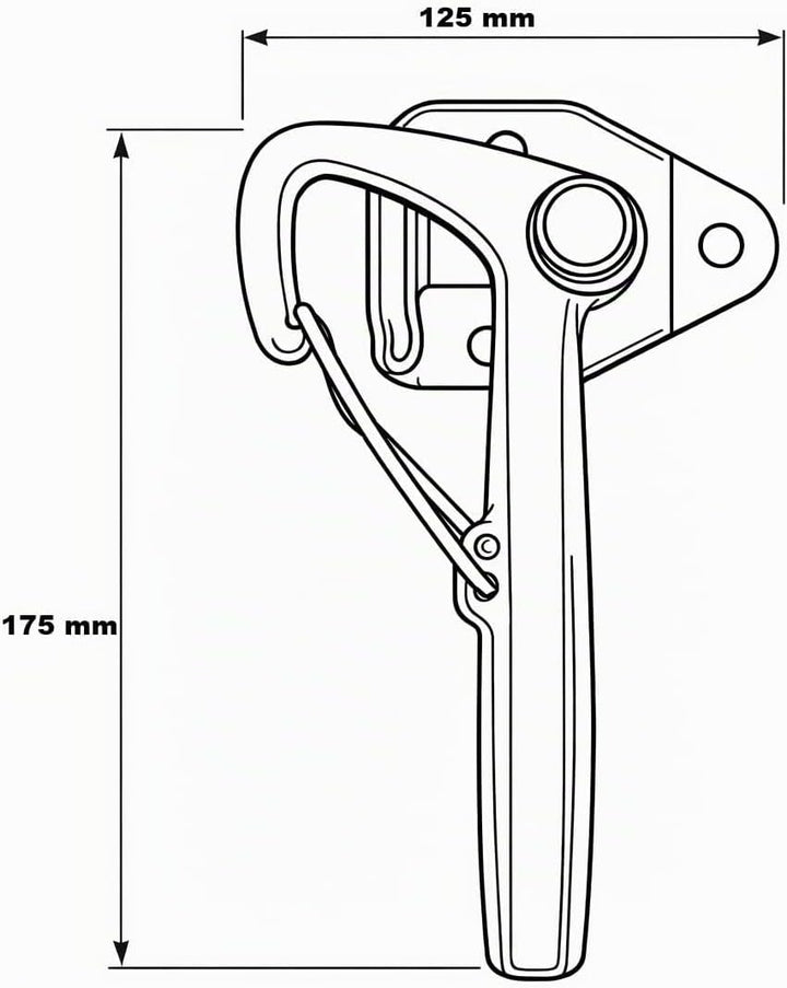 HGW Bordwandverschluss Anhänger Set Grösse 1 – inkl. Einfallösen &amp; Gegenhalter – robuster Verschluss