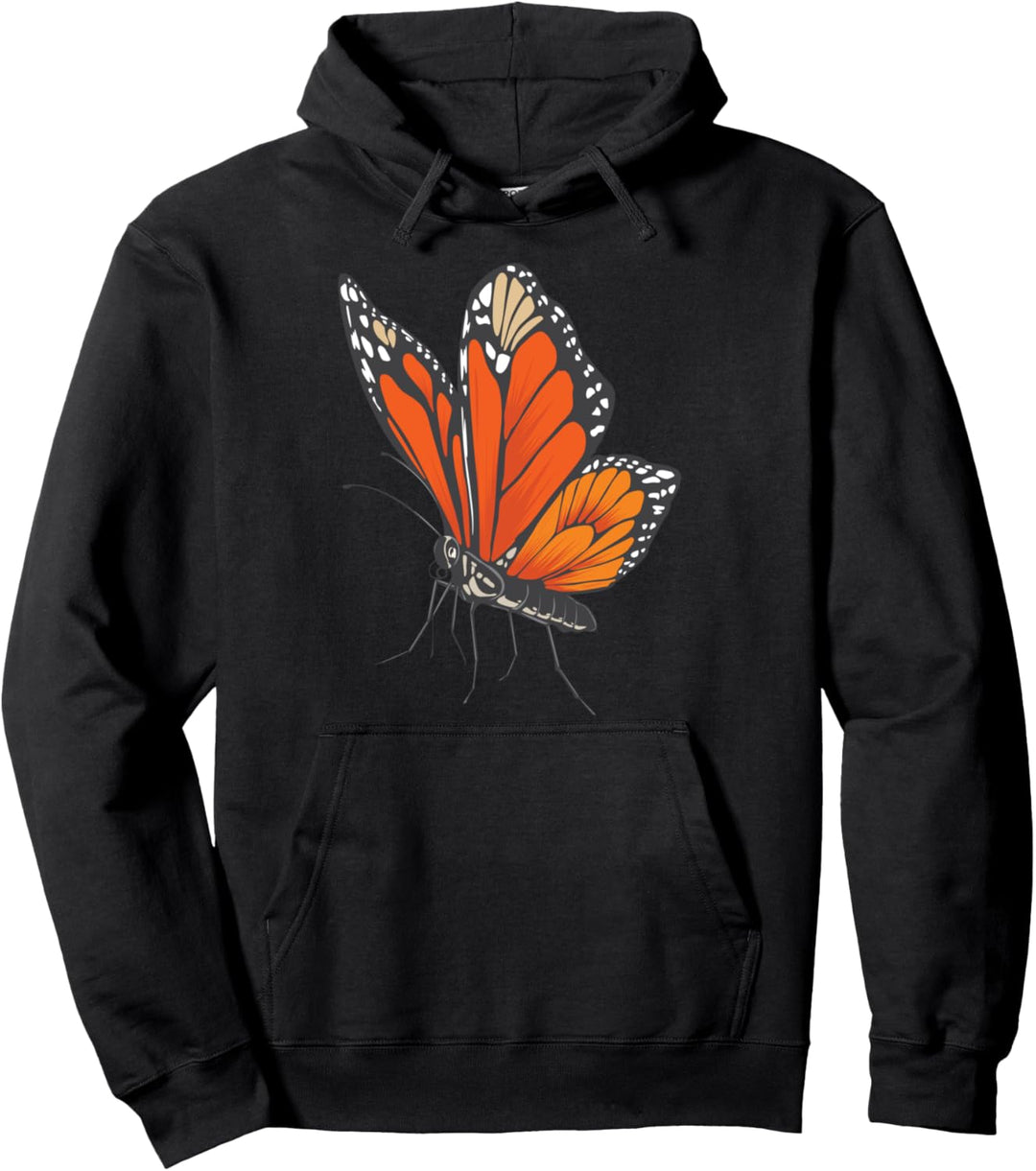 Schmetterling Bild Zeichnung Design Monarchfalter Pullover Hoodie