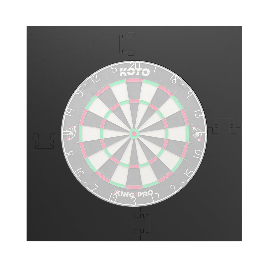 KOTO - 4pcs. Dart Surround, langlebige Dart wandschutz, verhindert Schäden, Eva 4PCS Quadrat Schwarz