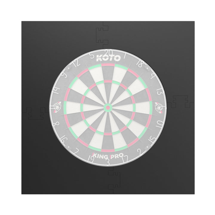 KOTO - 4pcs. Dart Surround, langlebige Dart wandschutz, verhindert Schäden, Eva 4PCS Quadrat Schwarz