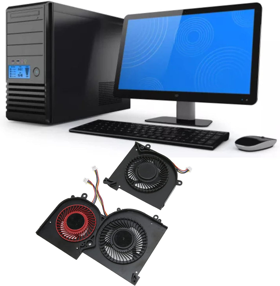 ASHATA CPU GPU Lüfter für MSI Gs65 MS 16Q2 für 16q2 CPU CW für 16q2 GPU CW, Laptop GPU Lüfter Ersatz