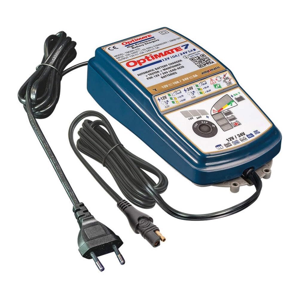 Optimate 7 12V/24V Batterieladegerät & Wartungsgerät – Automatisches 8-Stufen-Smart-Ladegerät (10 A