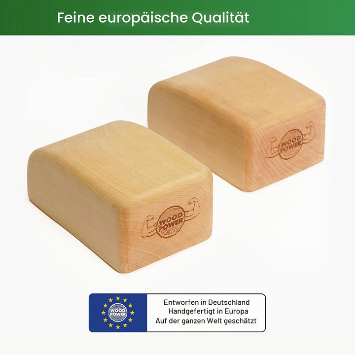 WOODPOWER BalanceBlocks - I Handstand-Klötze &amp; Yoga Block in einem - unterstütze Deine Handgelenke b