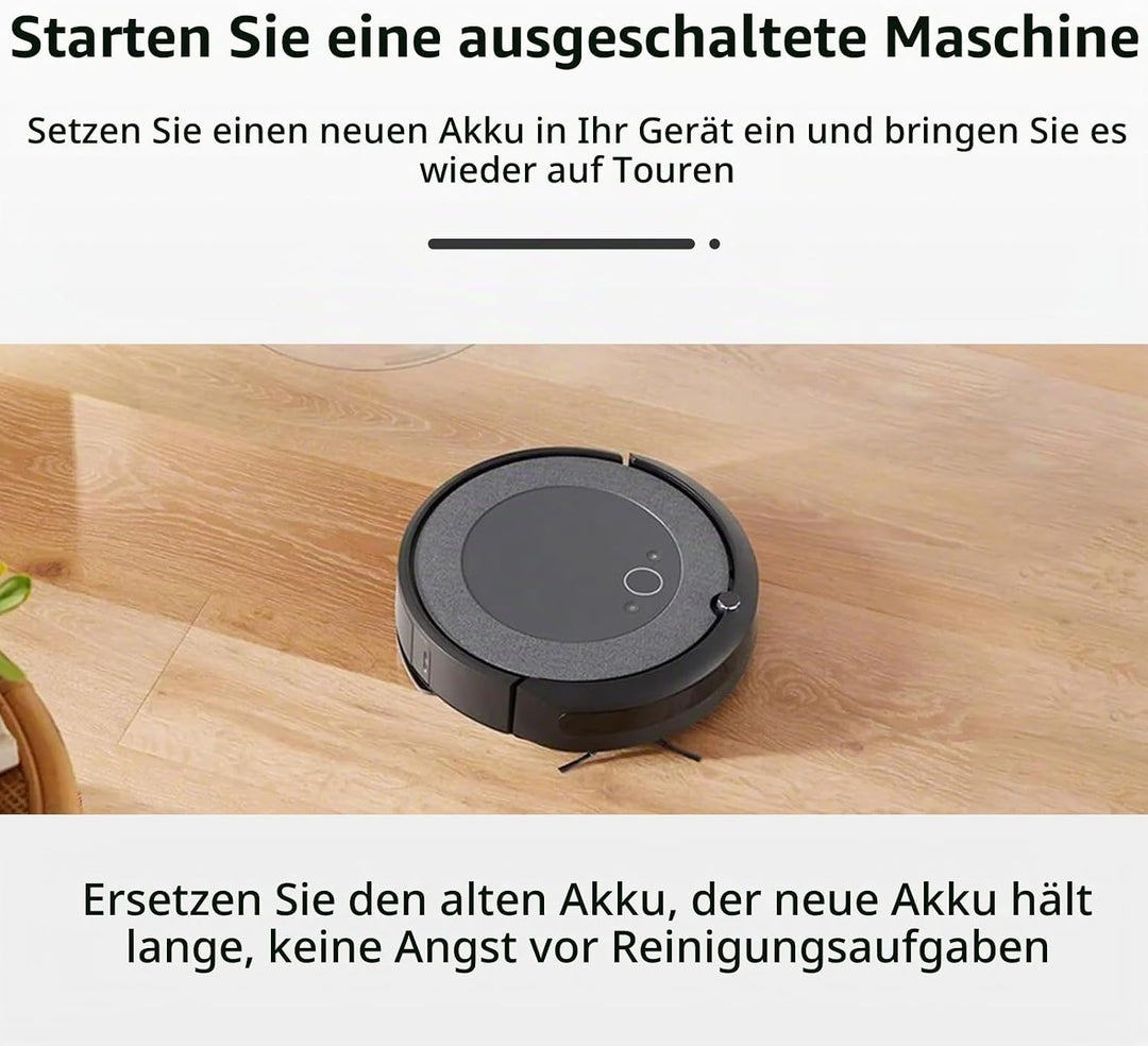 ABL-D2 Saugroboter Akku Kompatibel mit iRobot Roomba i3 i4 i4 Plus i4150 i5 i5+ i6 i6+ i7 i7 Plus i8