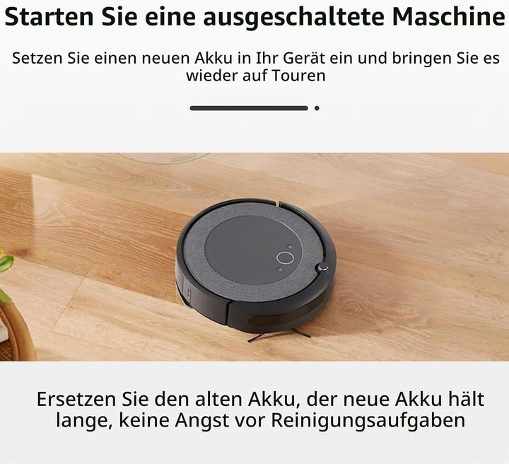 ABL-D2 Saugroboter Akku Kompatibel mit iRobot Roomba i3 i4 i4 Plus i4150 i5 i5+ i6 i6+ i7 i7 Plus i8