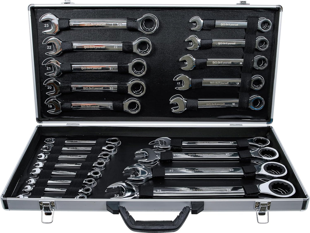 BGS Do it yourself 30009 | Ratschenring-Maulschlüssel-Satz | SW 6 - 32 mm | 22-tlg., 22-tlg.