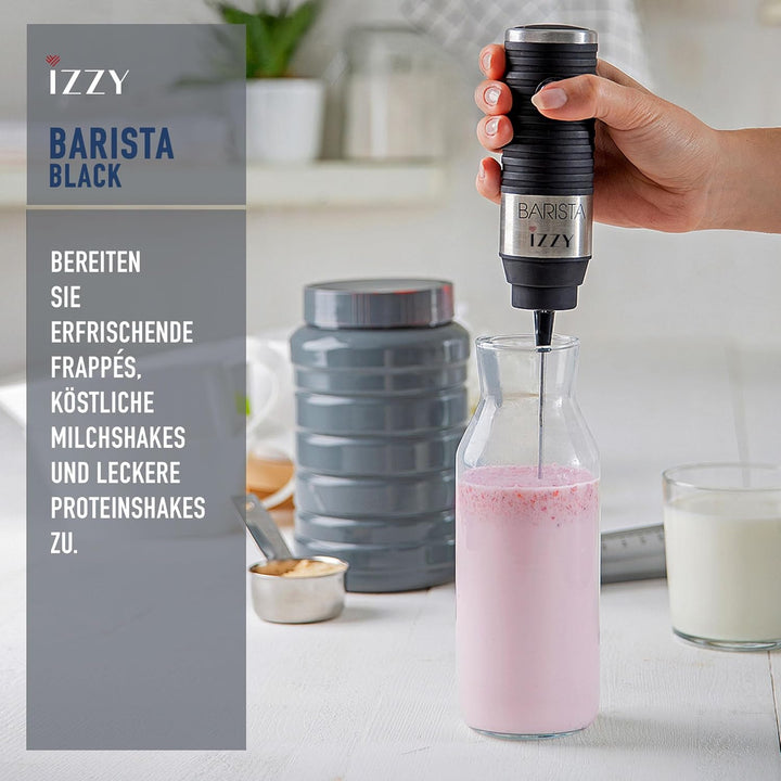 Benrubi Barista IZZY : elektrischer Mini-Handmixer 30 Watt, Frappe Mixer - Drink Mixer, Cocktail Mix