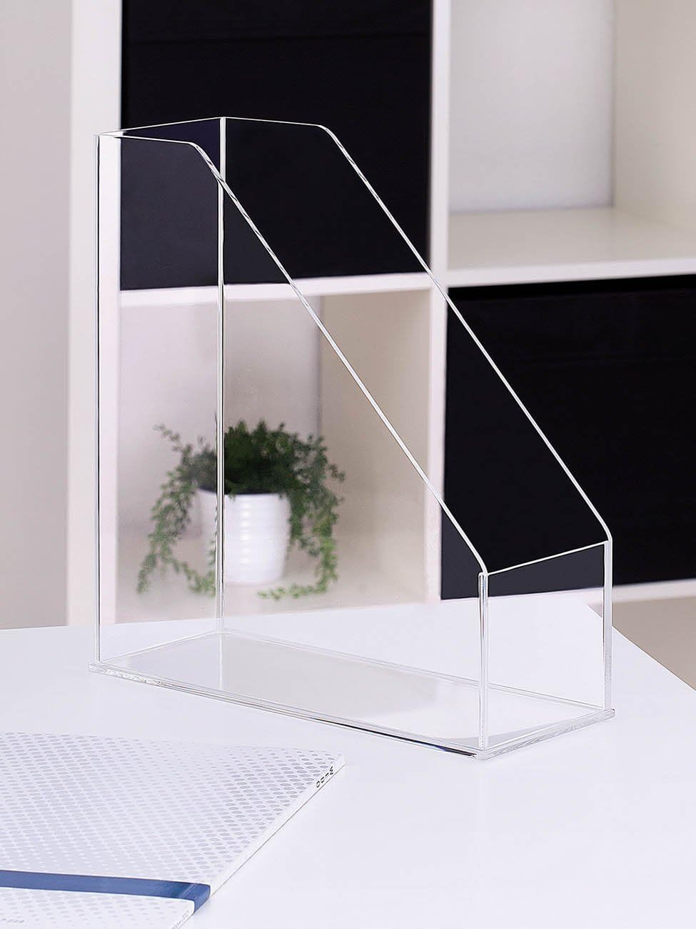 Wedo 601316 Acryl Stehsammler (A4 Cristallic) glasklar, Stehsammler