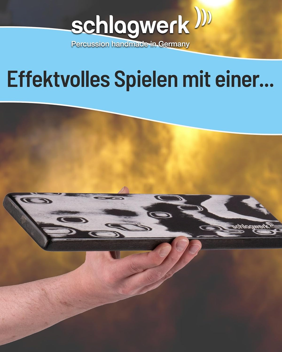 Schlagwerk SKW10 Wave Shaker - Einzigartiger Rhythmus Shaker mit Welleneffekt und Brandungseffekt -