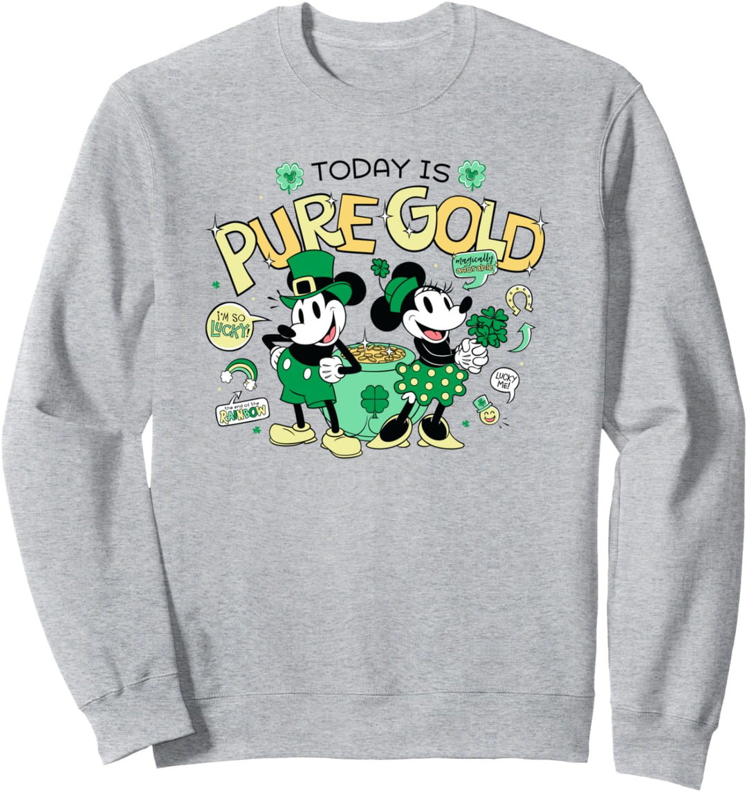 Disney Mickey Mouse & Friends St. Patrick's Day Pure Gold Sweatshirt