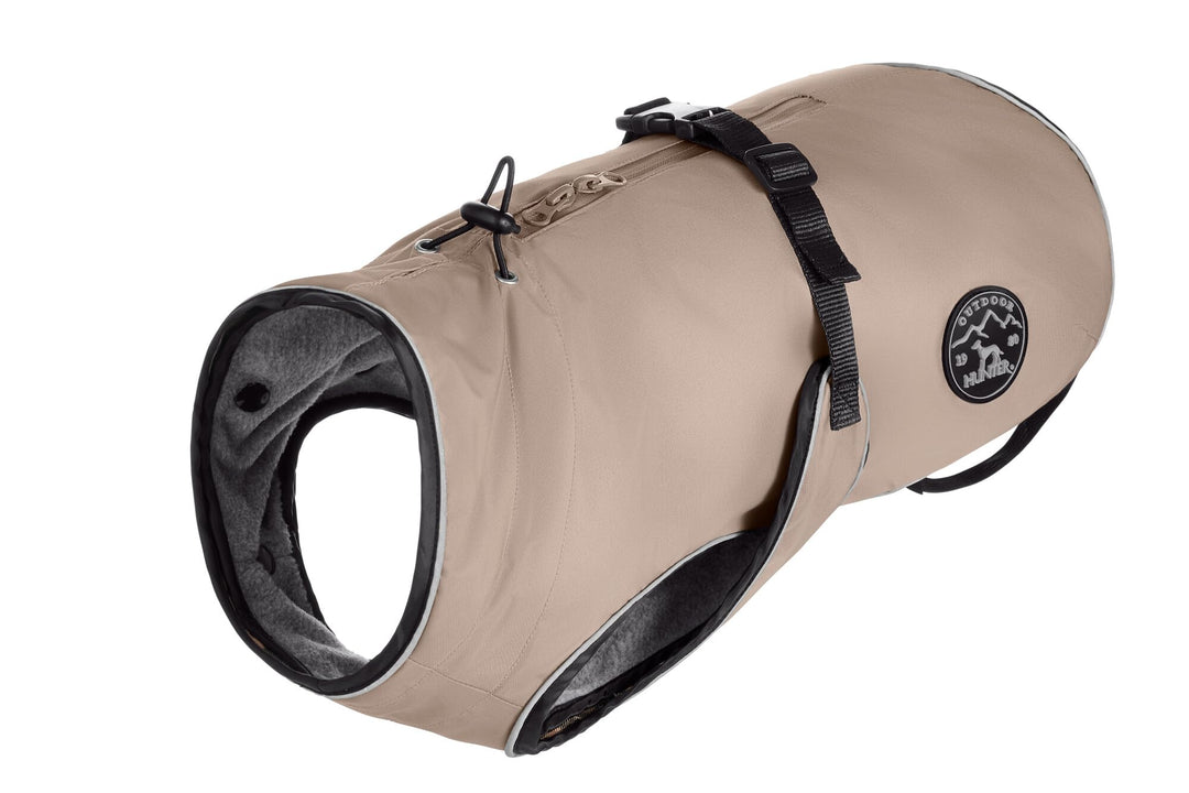 HUNTER UPPSALA Hundemantel, wasserabweisend, reflektierend, 65, taupe taupe 65, taupe 65